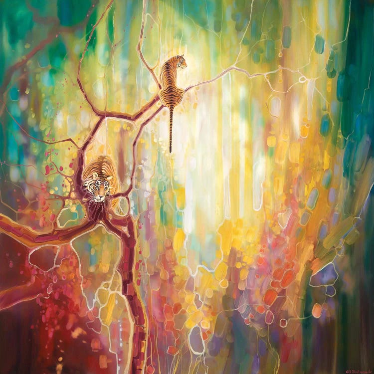 Tiger Odyssey by Gill Bustamante wall art