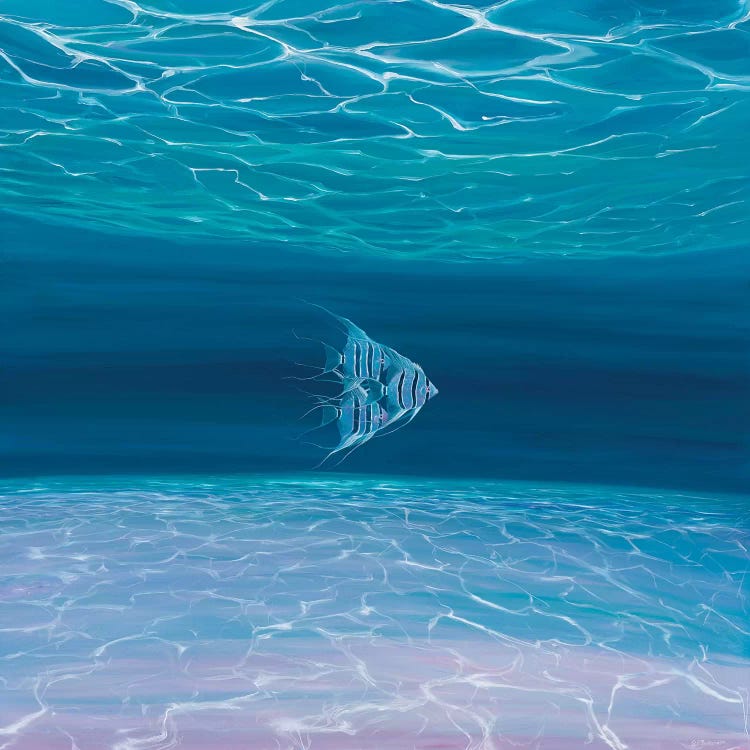 Blue Angels Blue Sea by Gill Bustamante wall art
