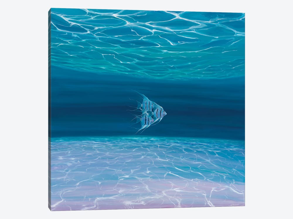 Blue Angels Blue Sea by Gill Bustamante 1-piece Canvas Art Print