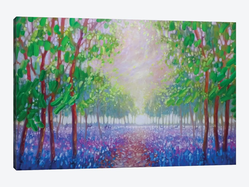 Bluebell Fields by Gill Bustamante 1-piece Canvas Artwork