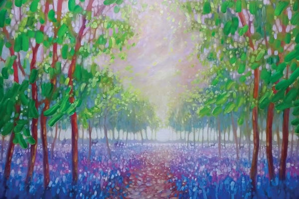 Gill Bustamante: Bluebell Fields by Gill Bustamante