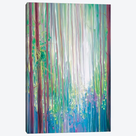 The Dryads Bluebell Wood Canvas Print #GBU65} by Gill Bustamante Canvas Artwork
