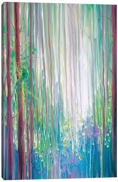 The Dryads Bluebell Wood Canvas Art Print - Enchanted Forests