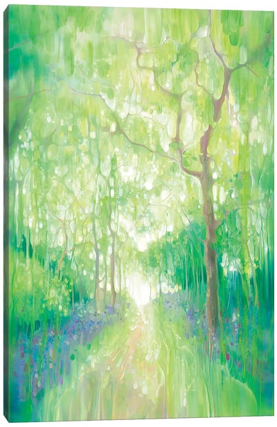 Green Forest Calling Canvas Art Print - Similar to David Hockney