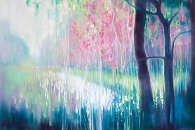 Song Of April by Gill Bustamante framed canvas print