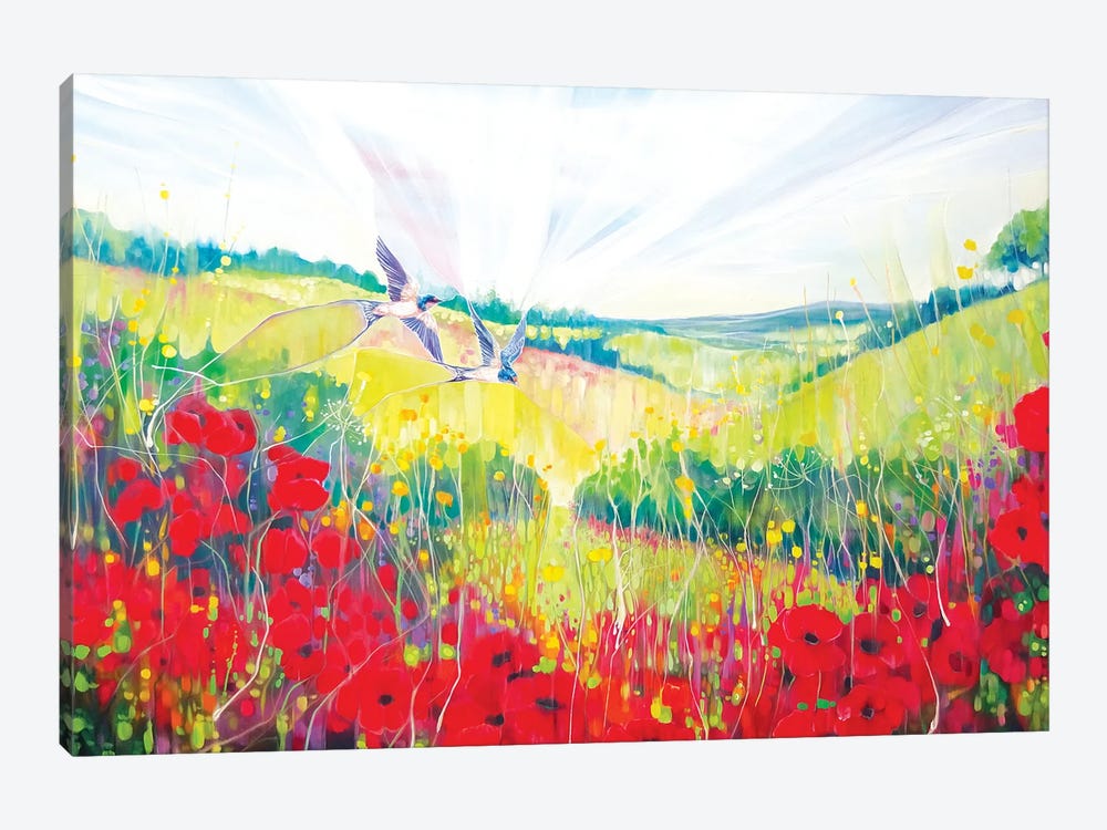South Downs Summer by Gill Bustamante 1-piece Canvas Art