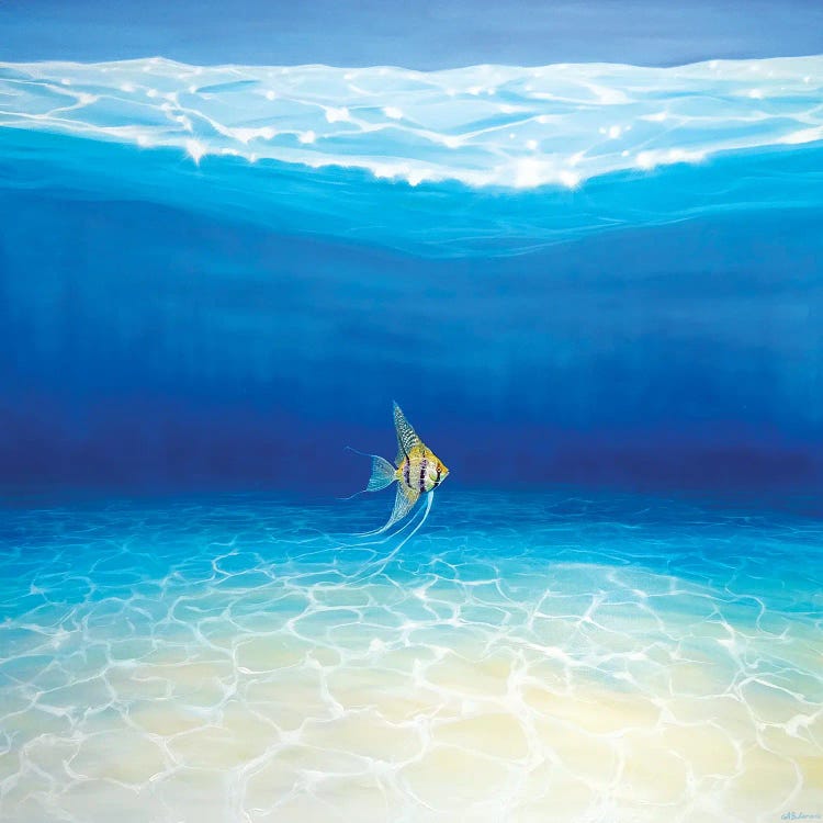 Angel Escapes To The Sea by Gill Bustamante wall art
