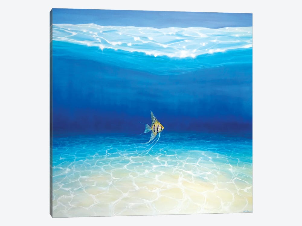 Angel Escapes To The Sea by Gill Bustamante 1-piece Canvas Wall Art