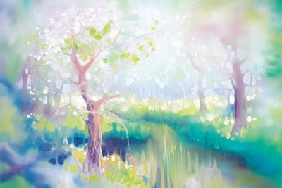 River Glade by Gill Bustamante framed canvas print