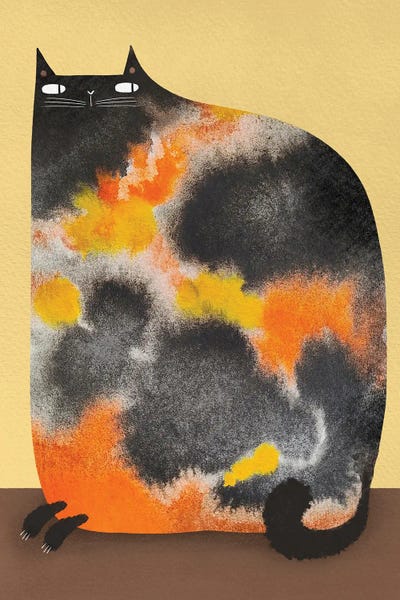 Diluted Calico by Gabriela Avila metal wall art