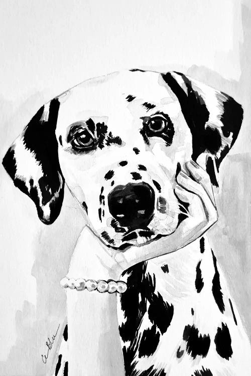 Sunny The Dalmatian by Gilles LeBlu wall art