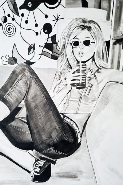 The Muse Of Miro by Gilles LeBlu canvas print