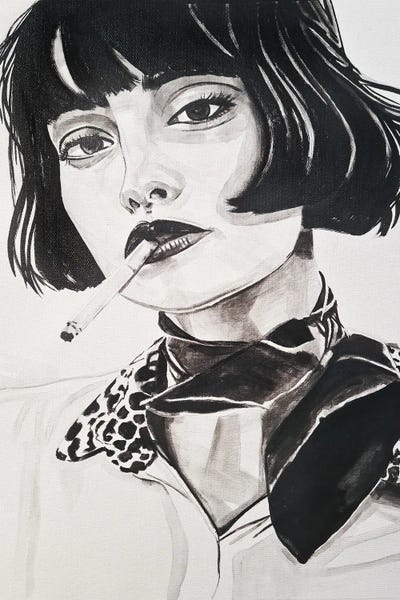 Graphic Fashion: A Break From Work by Gilles LeBlu