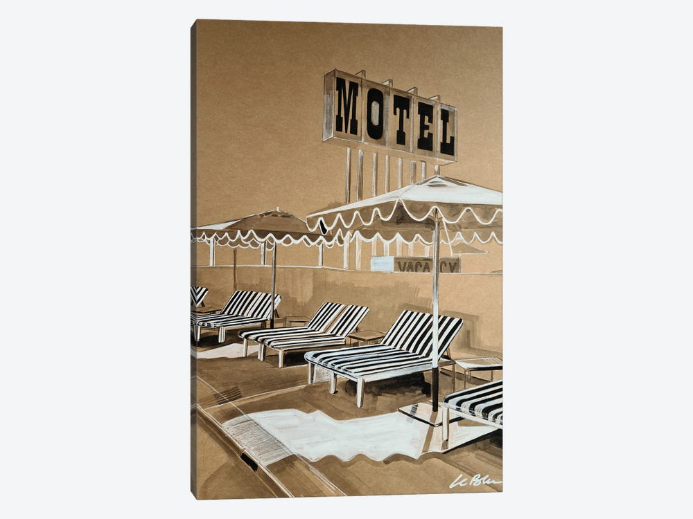 Motel by Gilles LeBlu 1-piece Art Print