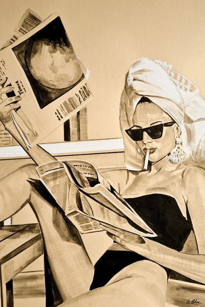 Black & Beige: Talking To The Moon by Gilles LeBlu