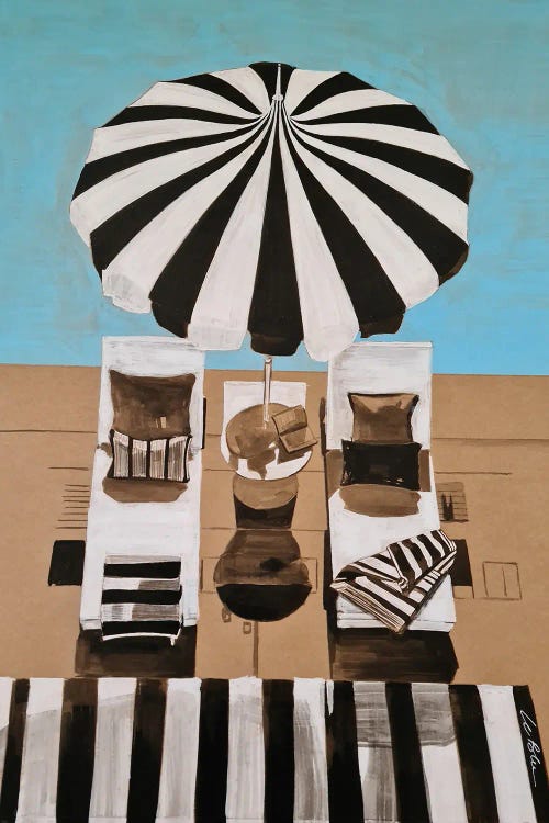 Jai Deux Amours by Gilles LeBlu wall art