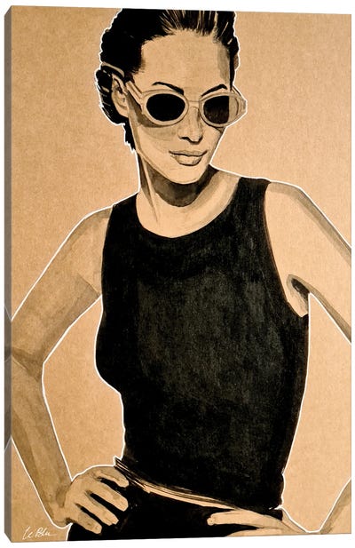 Sunglasseslover Canvas Art Print - Gilles LeBlu