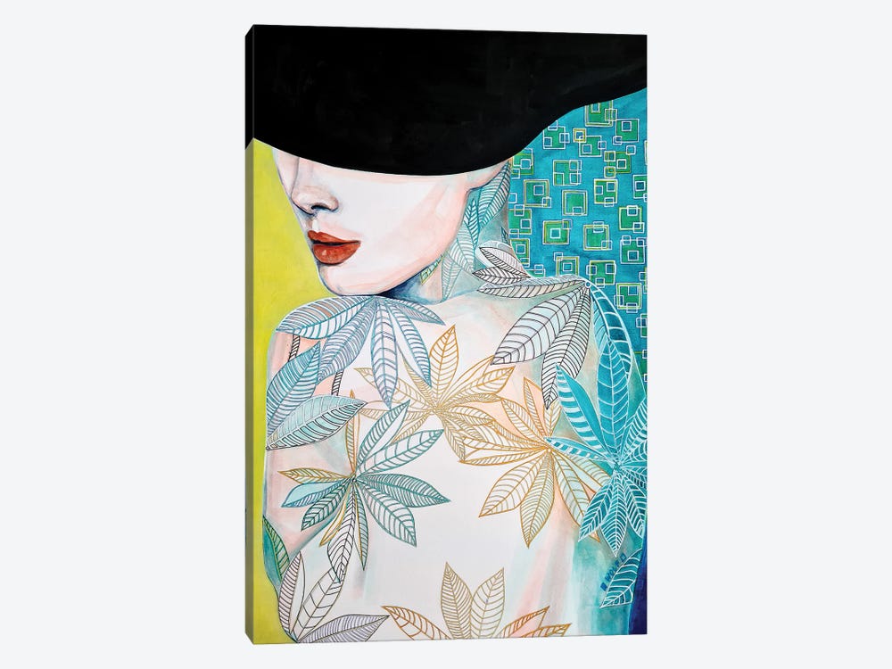 Botanical Lady by Gigi And The Wolf 1-piece Canvas Print