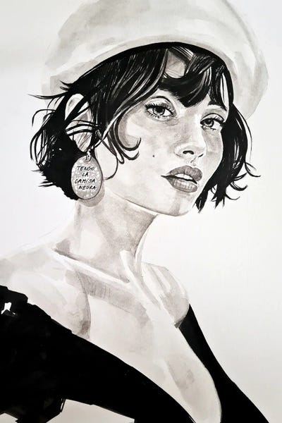 Tengo La Camisa Negra by Gilles LeBlu canvas print