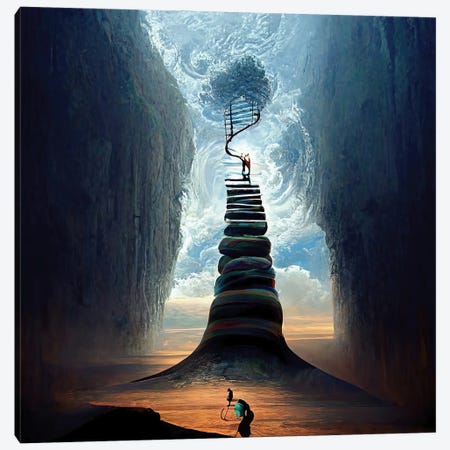 Ascending The Upward Spiral I Canvas Print #GCE10} by Graeme Cornies Art Print