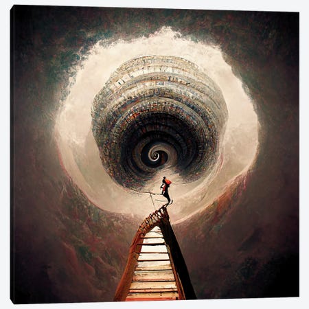 Ascending The Upward Spiral II Canvas Print #GCE11} by Graeme Cornies Art Print