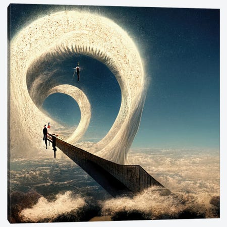 Ascension And Dissolution At The Pinnacle Of The Upward Spiral I Canvas Print #GCE12} by Graeme Cornies Canvas Art Print