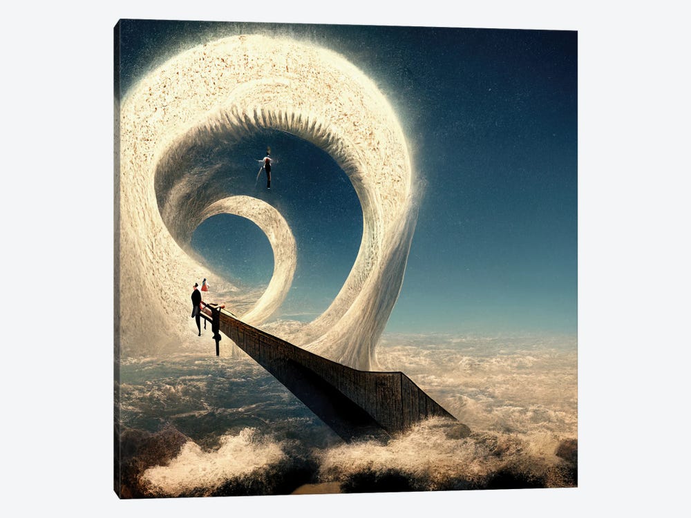 Ascension And Dissolution At The Pinnacle Of The Upward Spiral I by Graeme Cornies 1-piece Canvas Art
