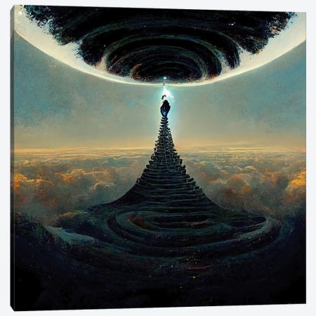 Ascension And Dissolution At The Pinnacle Of The Upward Spiral III Canvas Print #GCE14} by Graeme Cornies Canvas Art