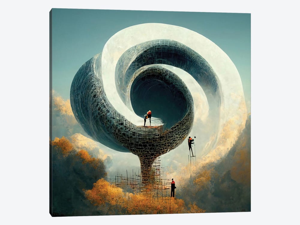 Construction Of The Upward Spiral I by Graeme Cornies 1-piece Art Print