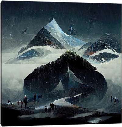 Illusions Of The Alpine Ecosystem IV Canvas Art Print - Graeme Cornies