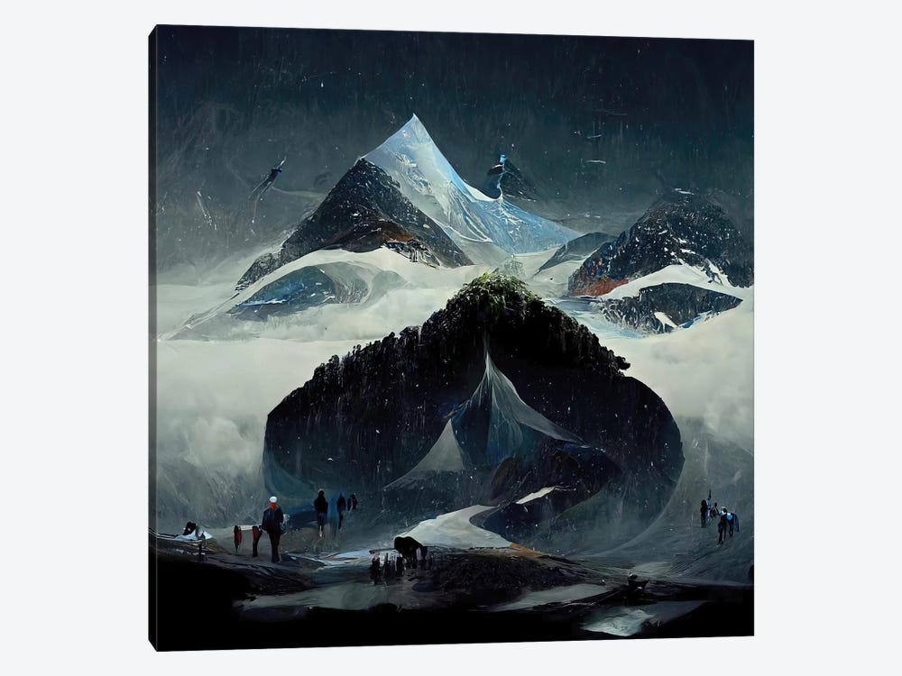 Illusions Of The Alpine Ecosystem IV by Graeme Cornies 1-piece Canvas Art Print