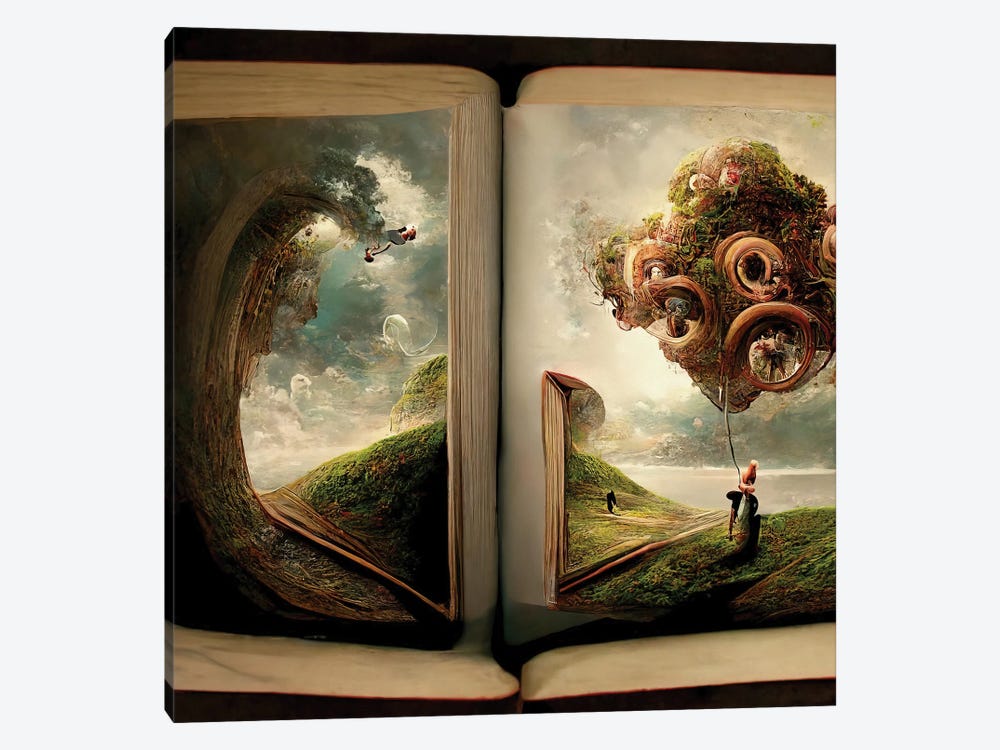 Literary Escape Hatches IV by Graeme Cornies 1-piece Canvas Art Print
