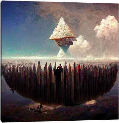 Mental Lumber And The Construction Of A Unified Theory I Canvas Art Print - Similar to Salvador Dali