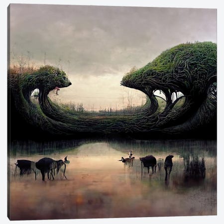 Nature Witnessing Itself Through All Creatures I Canvas Print #GCE39} by Graeme Cornies Canvas Art Print