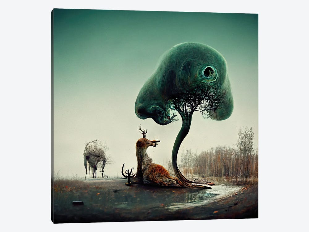 Nature Witnessing Itself Through All Creatures II by Graeme Cornies 1-piece Canvas Art Print