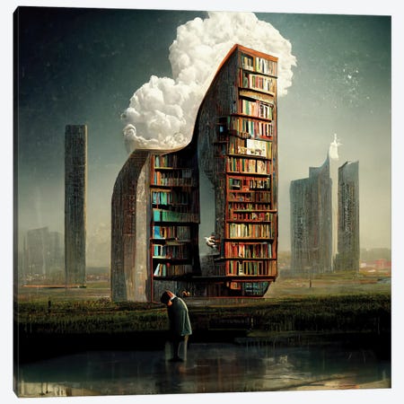 Theories Are Buildings I Canvas Print #GCE42} by Graeme Cornies Canvas Wall Art