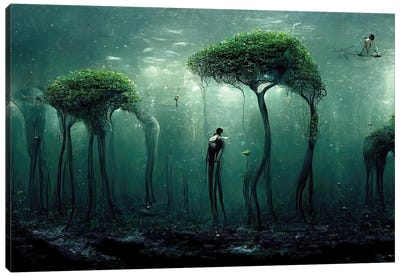 The Ocean Dreams Of The Forest IV Canvas Art Print - Graeme Cornies