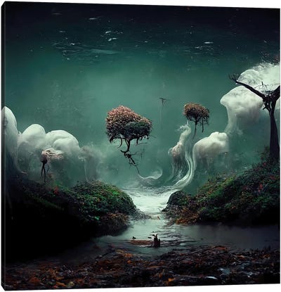 The Ocean Dreams Of The Forest V Canvas Art Print - Similar to Salvador Dali