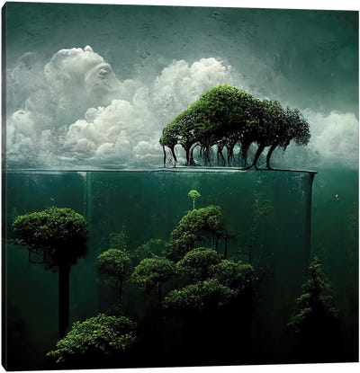The Ocean Dreams Of The Forest VI Canvas Art Print - Graeme Cornies
