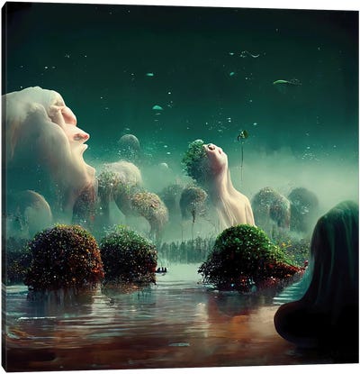 The Ocean Dreams Of The Forest VII Canvas Art Print - Graeme Cornies