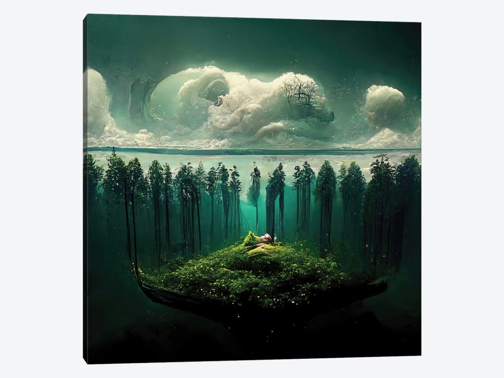 The Ocean Dreams Of The Forest VIII by Graeme Cornies 1-piece Canvas Print