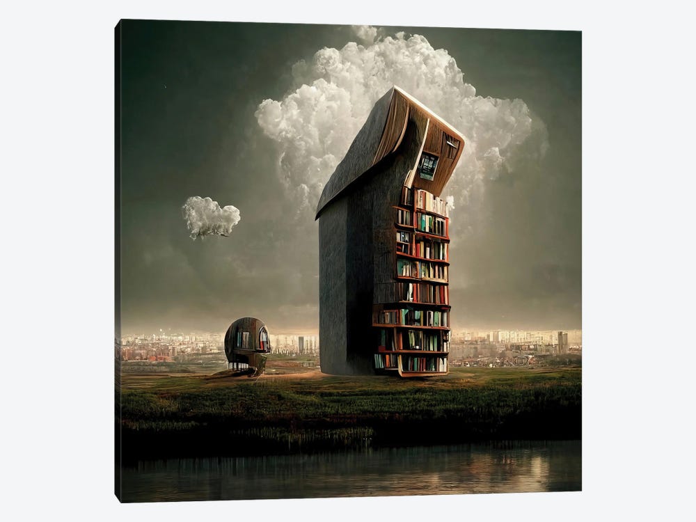 Theories Are Buildings IV by Graeme Cornies 1-piece Canvas Wall Art