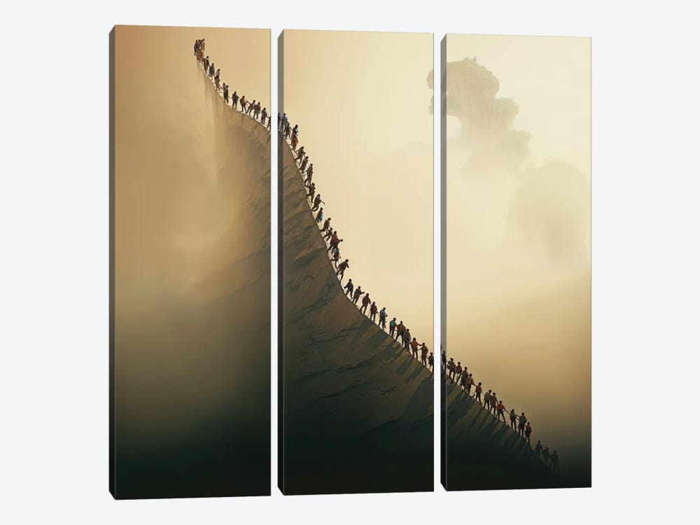 The Climb IX by Graeme Cornies 3-piece Canvas Print