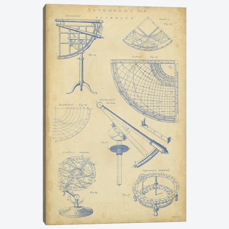 Vintage Astronomy I Canvas Print #GCH2} by George Chambers Art Print