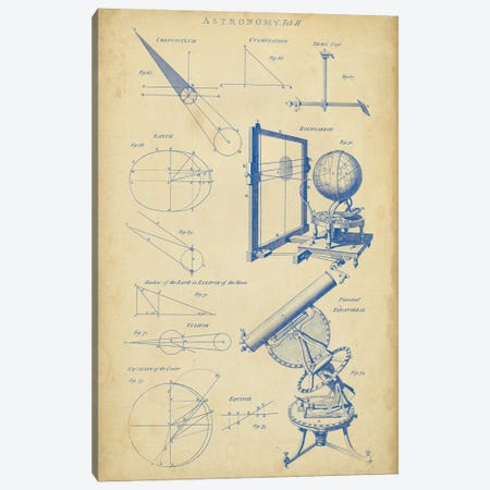 Vintage Astronomy II Canvas Print #GCH3} by George Chambers Art Print