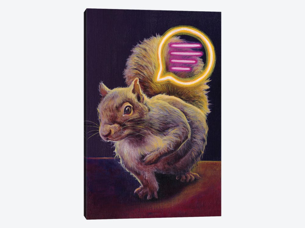 Message From Squirrel by Gigi Chen 1-piece Canvas Art