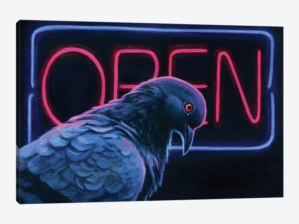 The Open Pigeon by Gigi Chen 1-piece Canvas Art