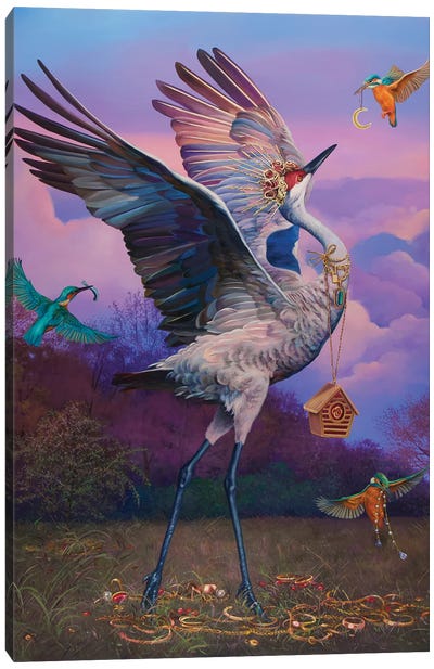 A Grand Debut Canvas Art Print - Kingfisher Art