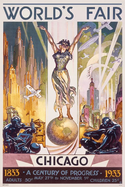 Chicago World's Fair, 1933 by Glen C. Sheffer wall art