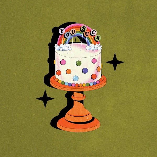 Art With Attitude: Mean Cake II by Galactixy Illustrations